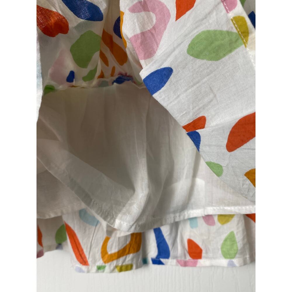 THML White Multi-Color Abstract Print Mini Skirt - Picture 6 of 10